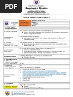 Department of Education: Lesson Exemplar in Science 9