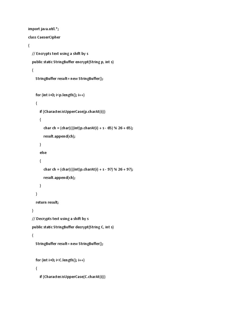 Caeser Cipher | PDF