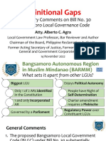 Definitional Gaps: Preliminary Comments On Bill No. 30