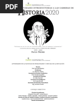 Istoria: Programa de Actividades Introductorias A Las Carreras de