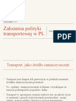 Założenia Polityki Transportowej W PL: Lorem Ipsum Dolor Bartosz Piłat