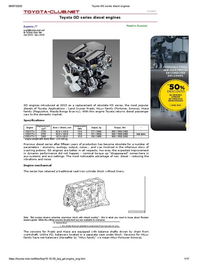Toyota GD Series Diesel Engines PDF Turbocharger Throttle