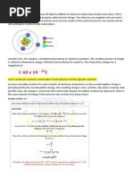 Week 1 - Electric Charge ELECTRIC CHARGE - We Can Trace All Electrical Effects To Electrons and Protons Inside Every Atom. This Is