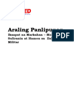 AP6 - Q4 - Module1 - Mga Suliranin at Hamon Sa Ilalim NG Batas Militar - Edited