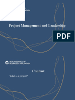 Project Management Leadership and Engineering Techniques