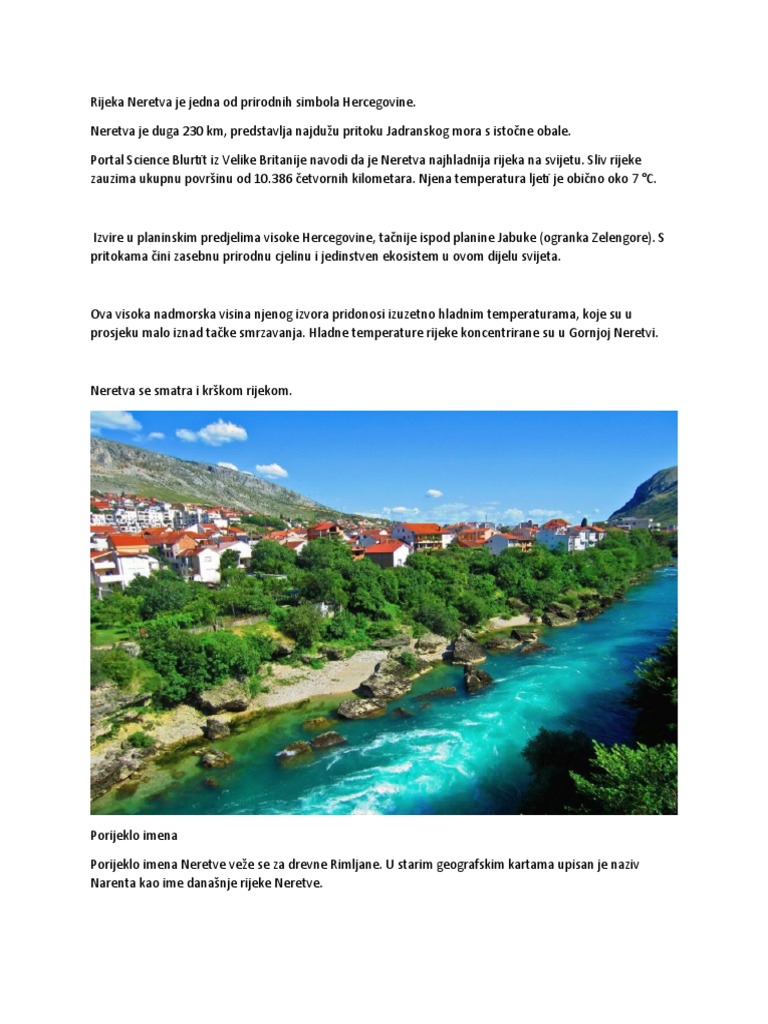 Rijeka Neretva | PDF