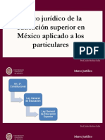 Marco Jurídico de La Educación Superior en México Aplicado A Los Particulares