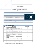 Perfil Del Cargo Aux de Habitaciones - Camareras: Fecha: Julio 31 de 2019 Responsable: María Claudia López