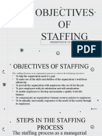 Objectives OF Staffing