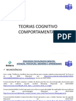 Aulas 1 e 2 Processos Psicológicos Básicos - Atenção, Percepção, Memória e Aprendizado