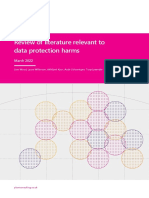 [2022] Review of literature relevant to data protection harms - Plum