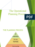 The Operational Planning Process