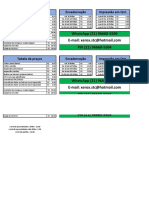 Tabela de preços serviços gráficos impressão encadernação consulta