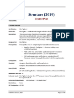 Structure (2019) : Course Plan