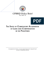 The State of Land Expropriation and Compensation in the Philippines