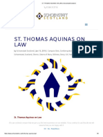 St. Thomas Aquinas On LAW: by - Jun 15, 2016