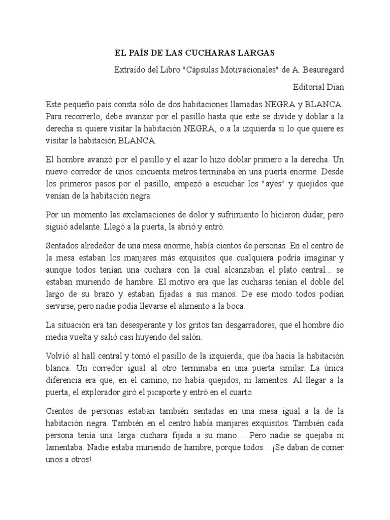 El País de Las Cucharas Largas PDF