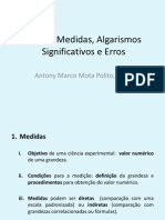 Aula 1 - Medidas, Algarismos Significativos e Erros