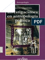 Clastres Pierre - La Cuestion Del Poder en Las Sociedades Primitivas - Investigaciones en Antropologia Politica