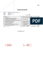 Boleta de Notas: Escuela de Posgrado XXXVII Diplomado de Posgrado para Mayores - 2023