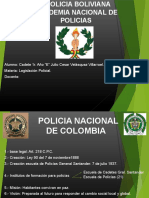 Alumno: Cadete 1r. Año "E" Julio Cesar Velásquez Villarroel. Materia: Legislación Policial. Docente