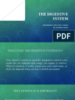 The Digestive System: Presentation By: Tricia Elora T. Manuel Bse-3A General Science