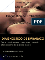 Diagnóstico de Embarazo: Universidad Técnica de Manabí "Facultad de Medicina"