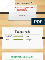 Practical Research 2: (Nature of Inquiry and Research)