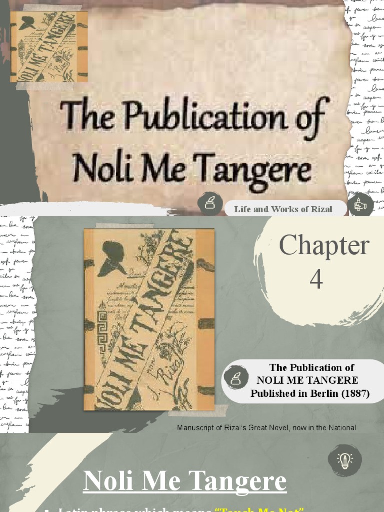 Rizal S Return Home After Publishing Noli Me Tangere Pdf