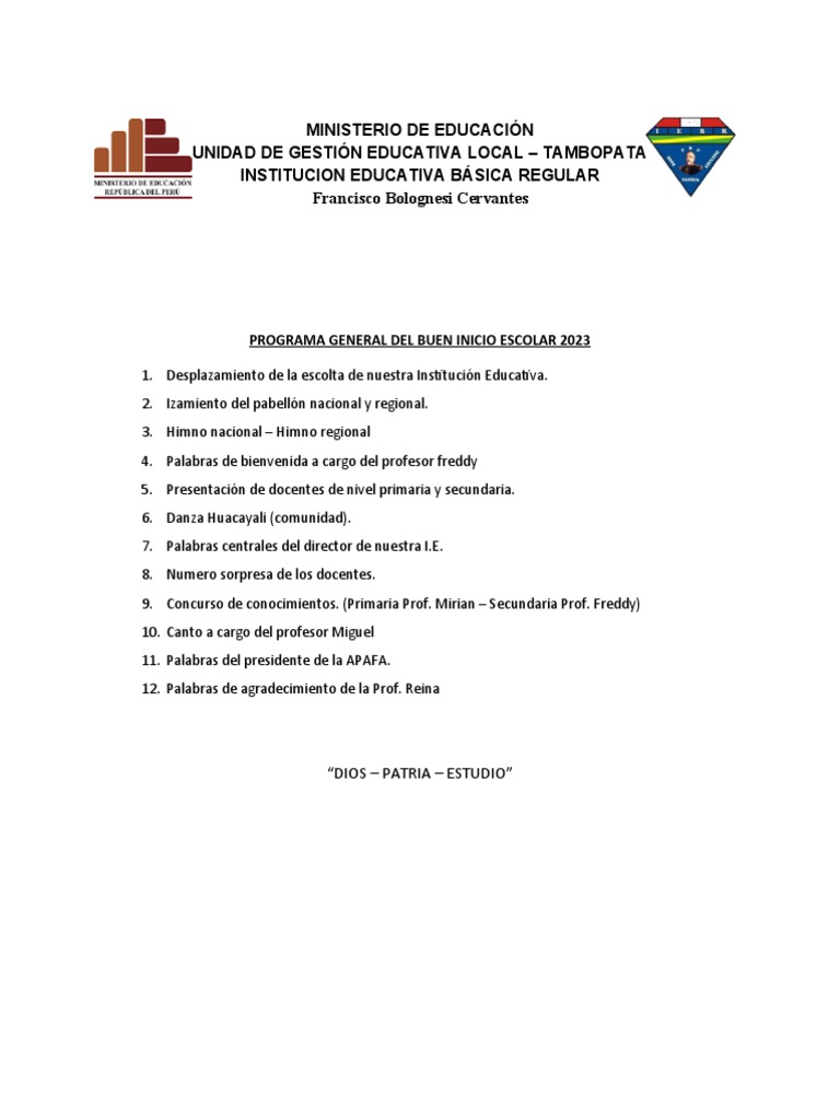 Programa de Apertura 2023 | PDF