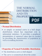 The Normal Distribution and Its Properties