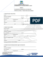 Anexo Ii 6º Edital Municipal de Incentivo A Cultura 2022 Currículo Artístico Cultural - Pessoa Física E/Ou Jurídica 1. Dados Pessoais: Pessoa Física