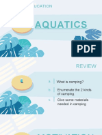 PE Aquatics Review Covers Swimming, Surfing & More