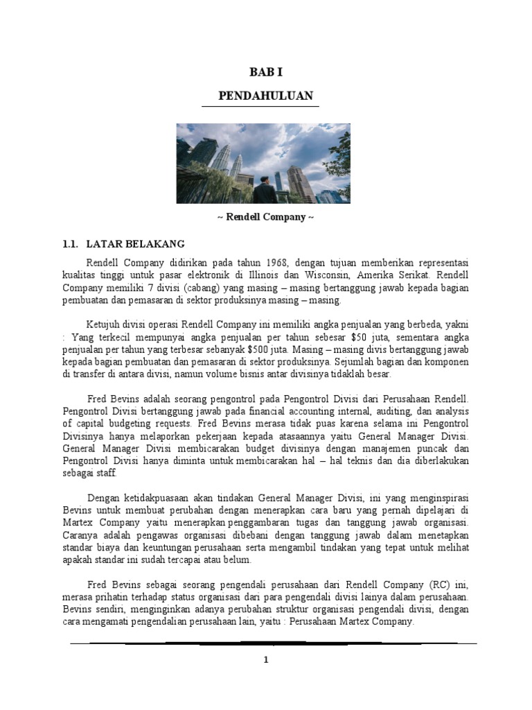 Kasus Rendell Company | PDF | Karier & Perkembangan