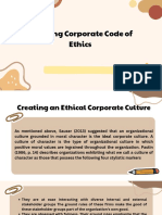 Creating Corporate Code of Ethics