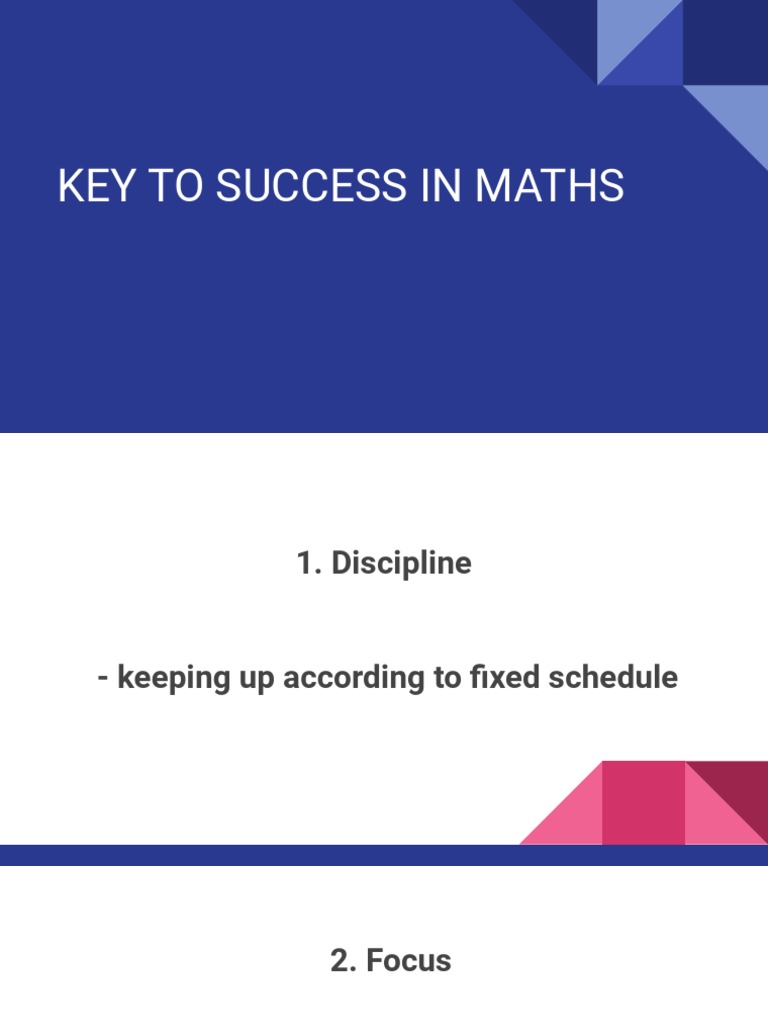 Key To Success in Maths | PDF