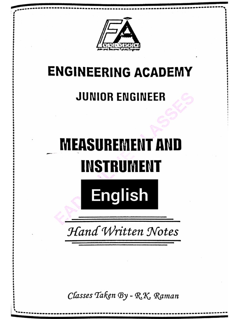 Measurement Principles in Engineering | PDF | Metrology | Physical Sciences