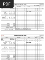 In-Process Inspection Report: Date: - / - / - Rev. No.: 01 (11/05/2016)