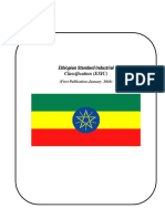 Ethiopian Standard Industrial Classification (ESIC) : (First Publication-January 2010)