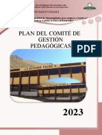 PLAN DE COMITE DE GESTIÓN PEDAGÓGICA
