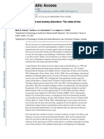 HHS Public Access: Exercise For Mood and Anxiety Disorders: The State-Of-The Science