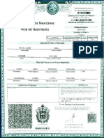 Estados Unidos Mexicanos Acta de Nacimiento: Alif R4 101Gh2Lfoo