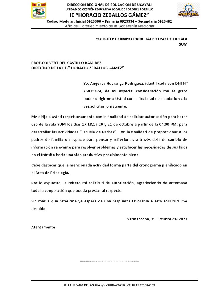 SOLICITUD | PDF