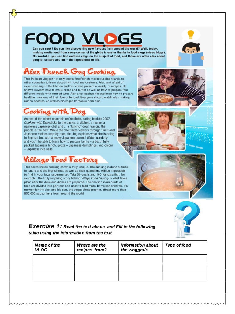Global Cuisine Vlogs: Insights & Recipes | PDF | Japanese Cuisine ...