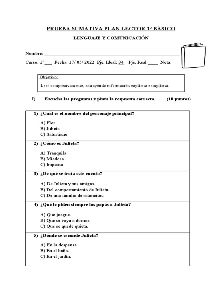 Prueba Julieta Estate Quieta PDF