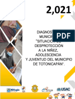 Diagnostico Municipal "Situación de Desprotección A La Niñez, Adolescencia Y Juventud Del Municipio de Totonicapán