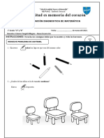 "La Gratitud Es Memoria Del Corazón": Evaluación Diagnostica de Matemática