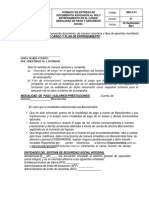 Formato de Entrega de Documentos FQH