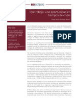 Teletrabajo: Una Oportunidad en Tiempos de Crisis: Derecho