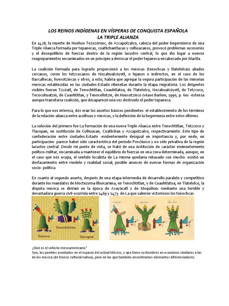 Reinos Indígenas Antes de la Conquista | PDF | Pueblos indígenas de ...